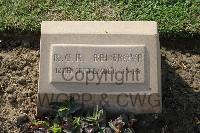 Ismailia War Memorial Cemetery - Belgrove, Richard Christopher Robin